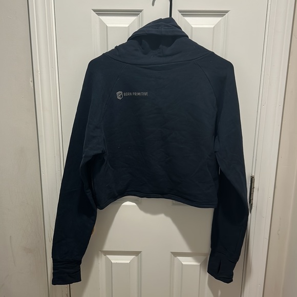 Born Primative Sweatshirt - Scoop Neck Crop Top - Picture 4 of 8